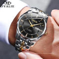 Herren Mechanische Uhr OYALIE Luxury Business Automatic Herren Multi Time Zone Watch Uhren Herren Edelstahluhr